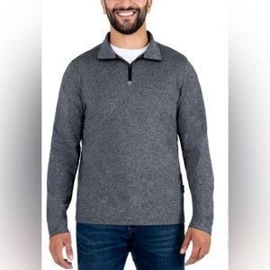 Gerry Men's Quarter Zip in Gray Size M